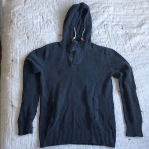 H&M Dark Blue sweater w/ hoodie | Size: Small